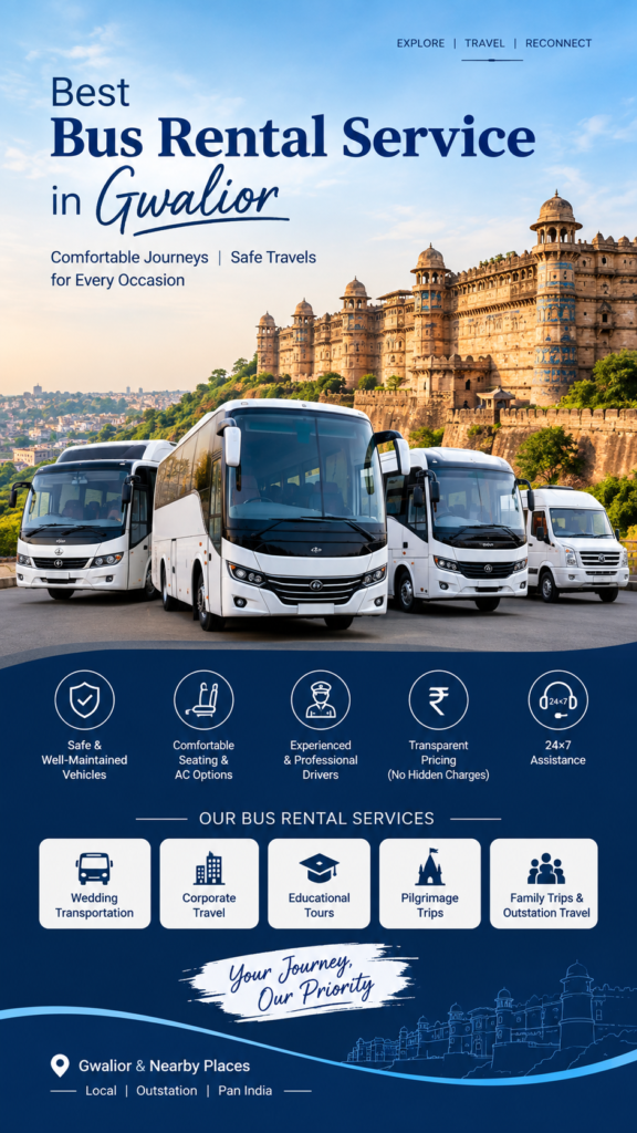 bus rental service in gwalior